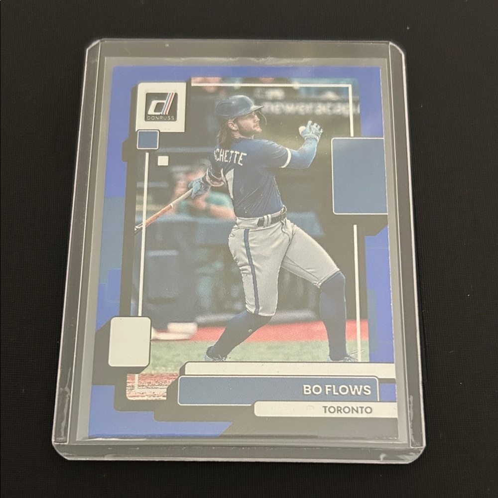 2022 Panini Donruss Variation Holo Blue Bo Bichette (Bo Flows) #170
